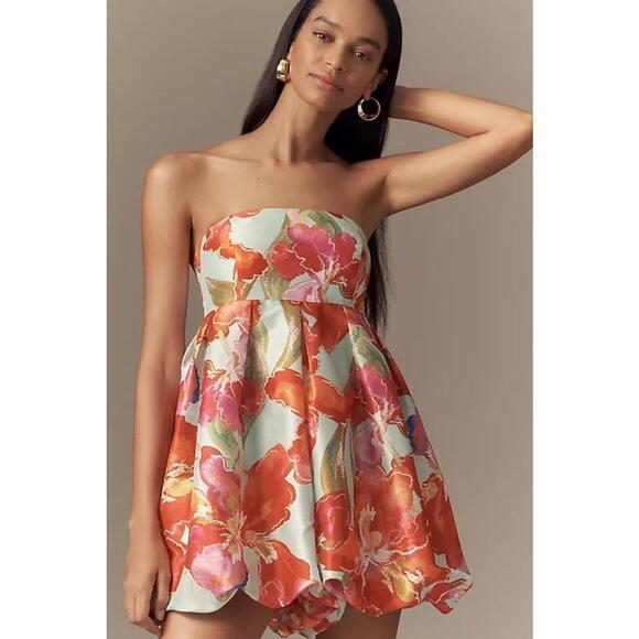 Hutch Strapless Bubble One Piece Romper Sleeveless Size XL Mint Multicolor - Picture 1 of 4